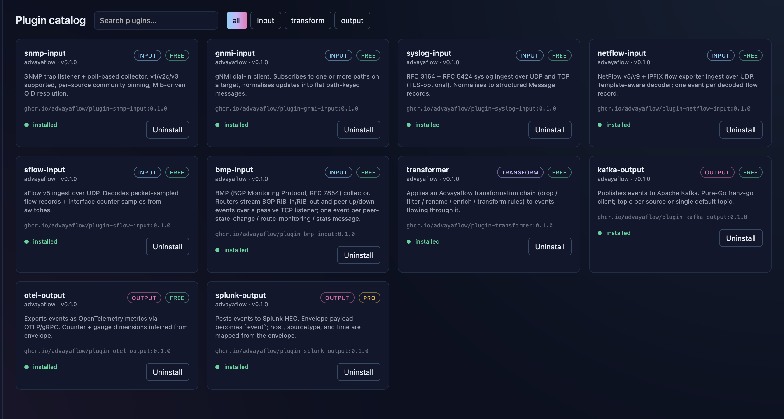 AdvayaFlow — A growing catalog of connectors